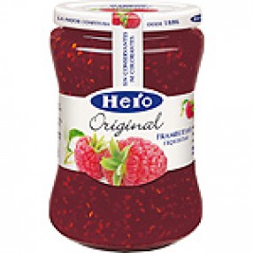 HERO confitura de frambuesa frasco 345 grs